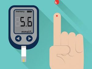 Blood-glucose-finger-prick-test