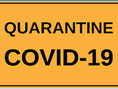 COVID 19 quarantine sign